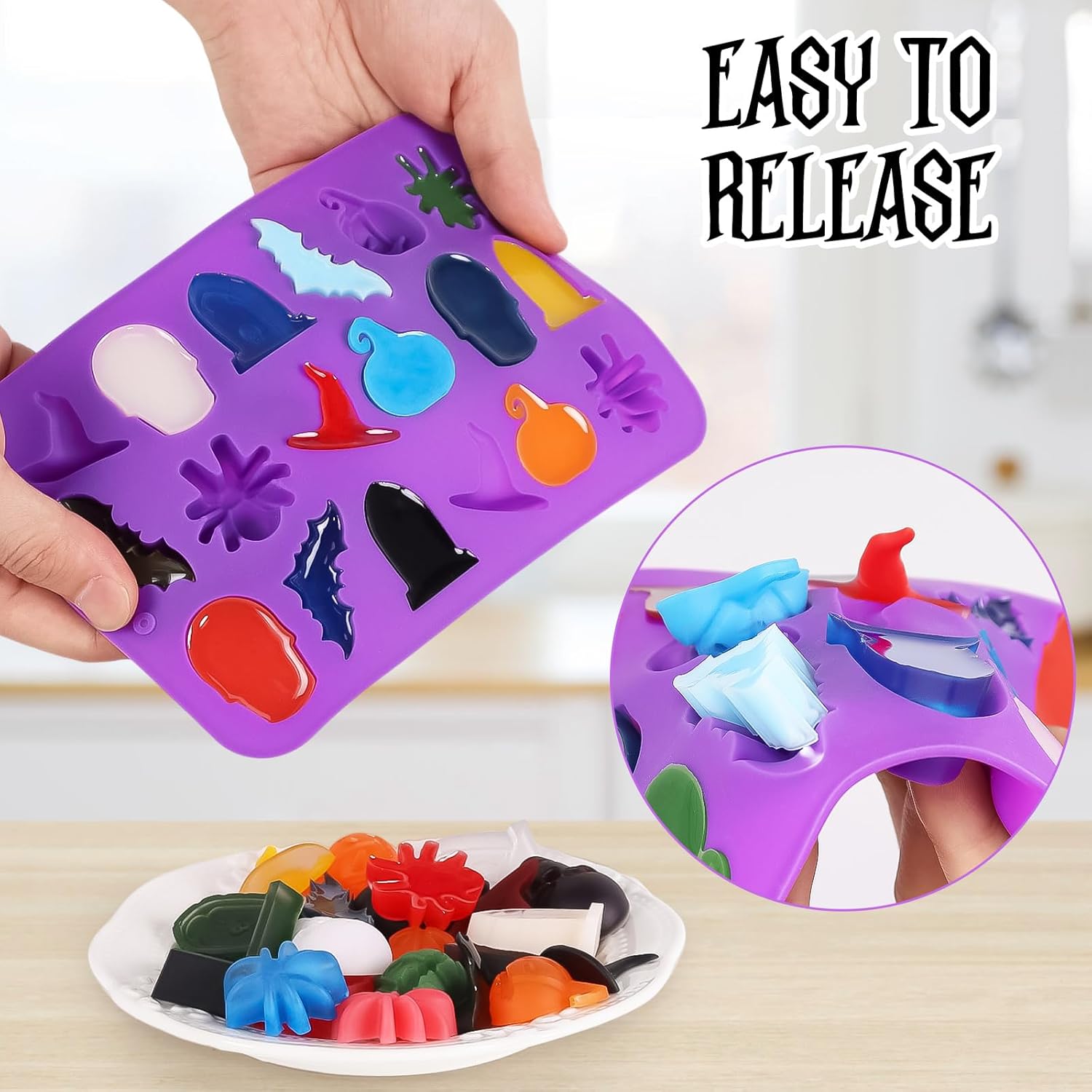 Gummy Candy - Halloween Chocolate Silicone Mold,Candy Gummy Molds