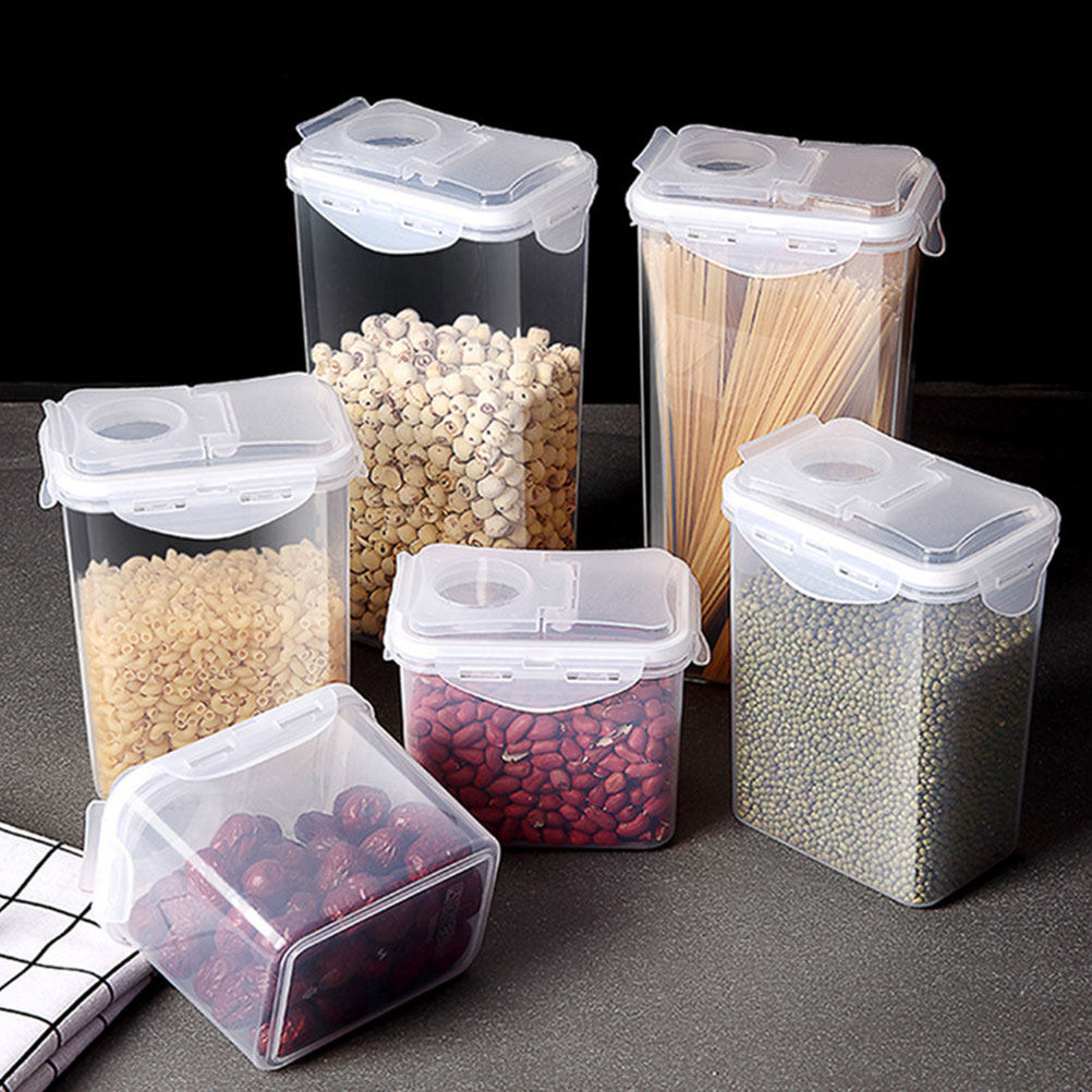 Dried Fruit - 2Pcs Plastic Food Storage Jars with