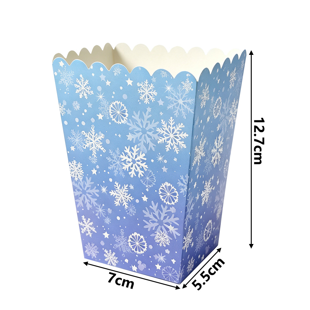 10-50pcs Snowflake Popcorn Box - Cookies Pack recension och pris