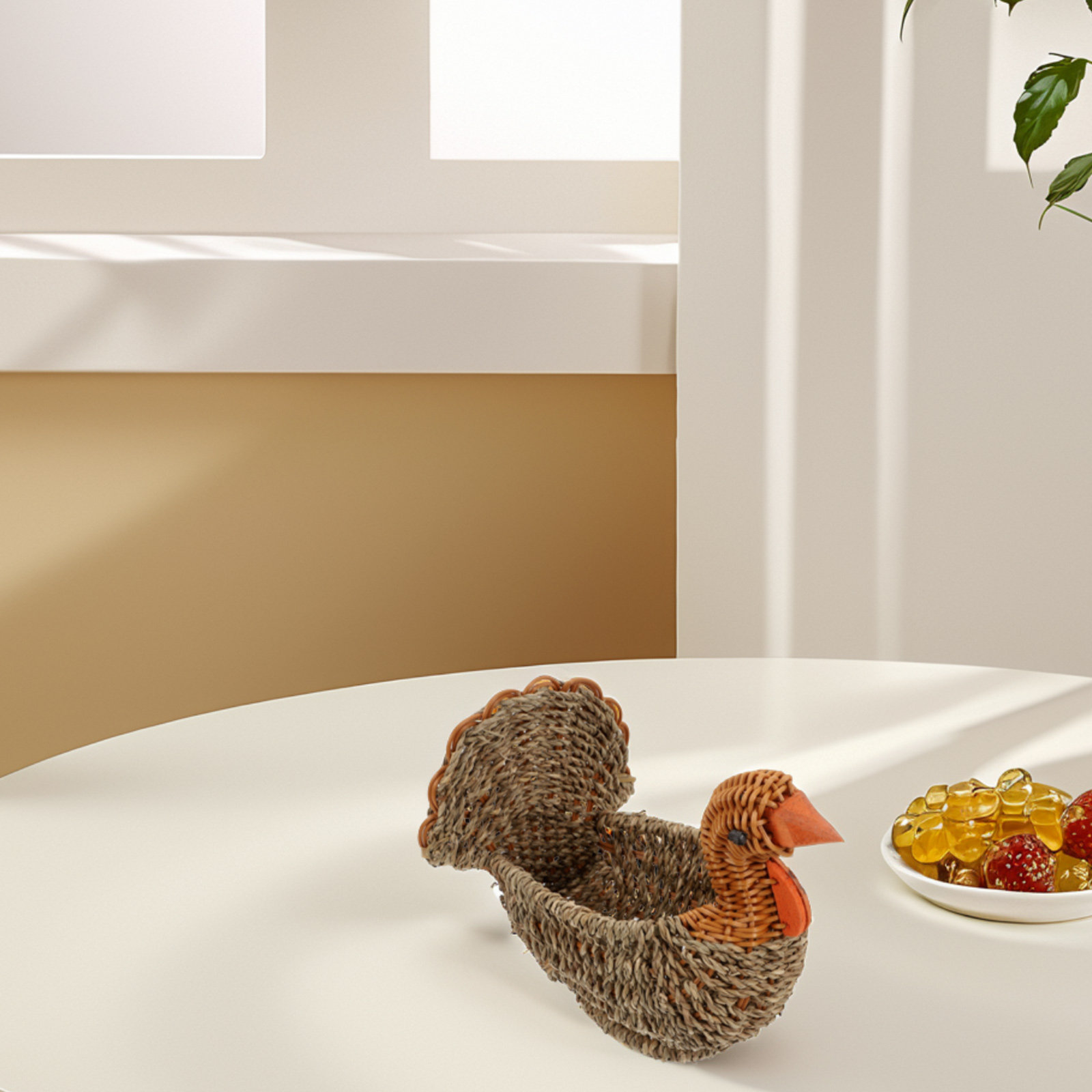 Turkey Shaped Woven Storage Ba - Dried Fruit recension och pris