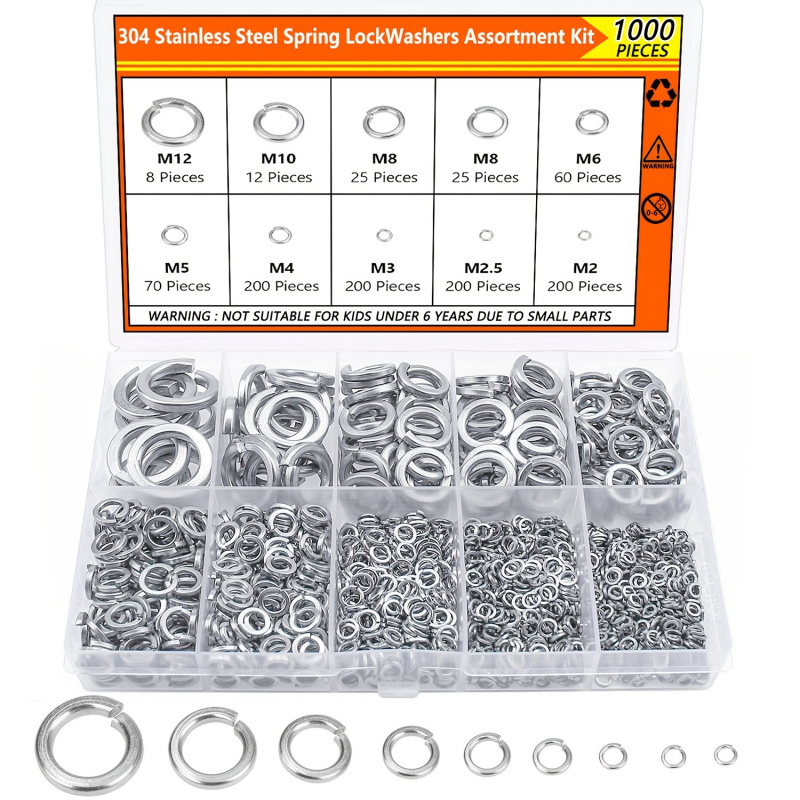 1000Pcs M2 M2.5 M3 M4 M5 M6 M8 - Nuts Mix recension och pris
