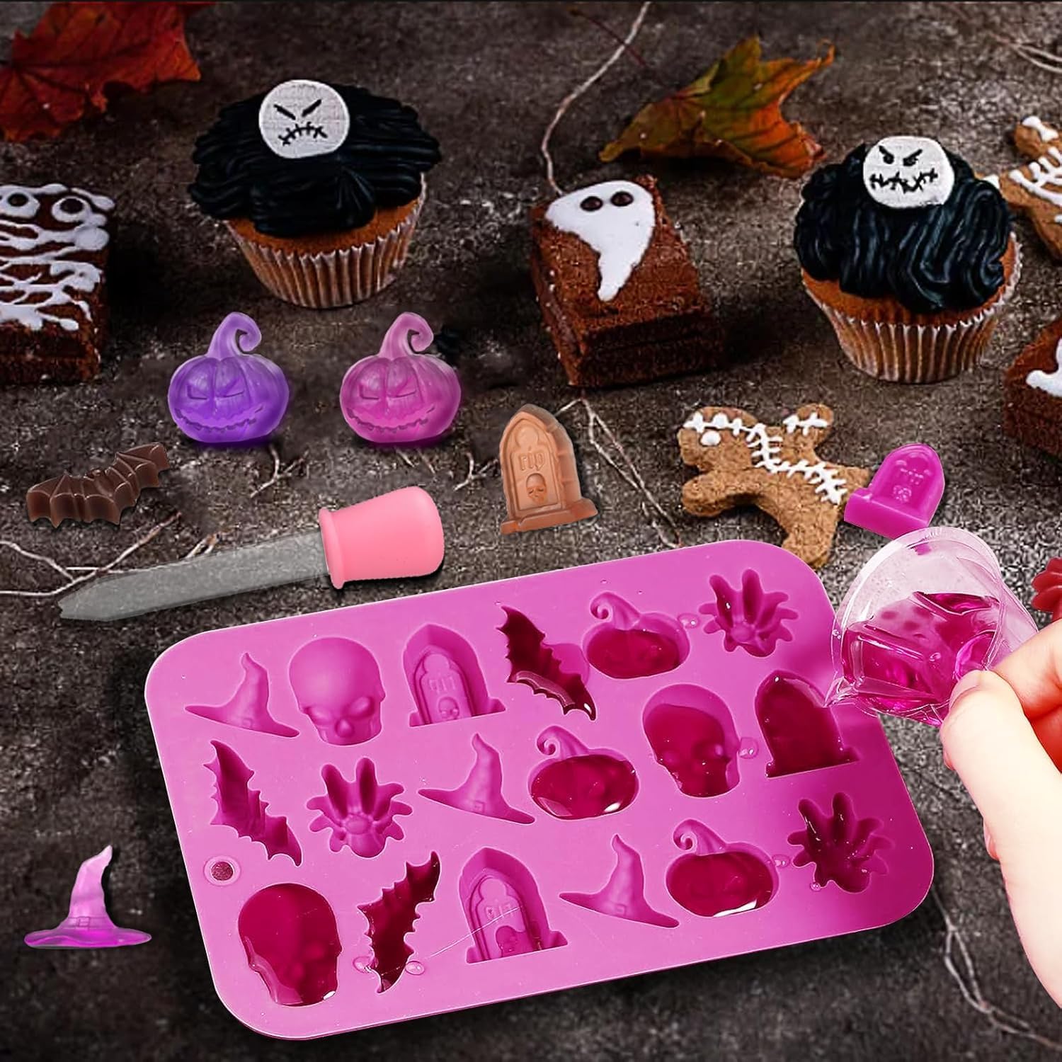 Halloween Chocolate Silicone M - Gummy Candy recension och pris