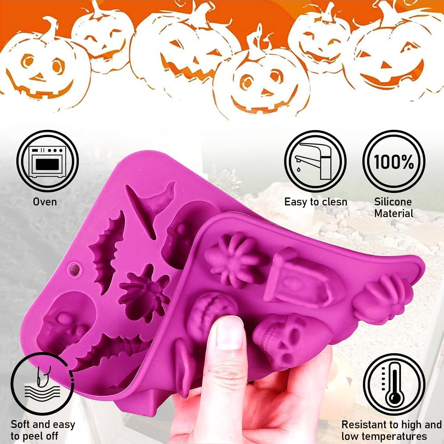 Halloween Chocolate Silicone M - Gummy Candy recension och pris