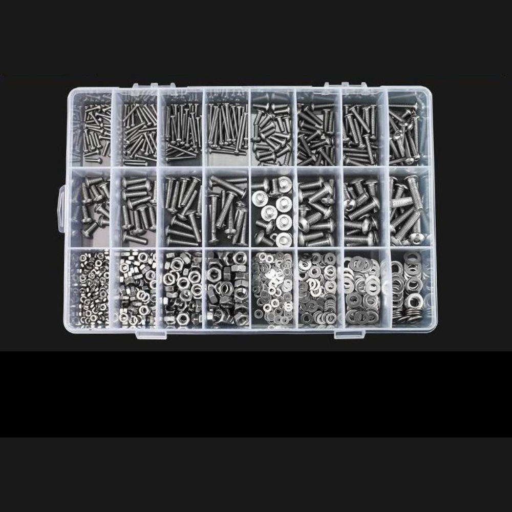880Pcs Stainless Steel Round H - Nuts Mix recension och pris