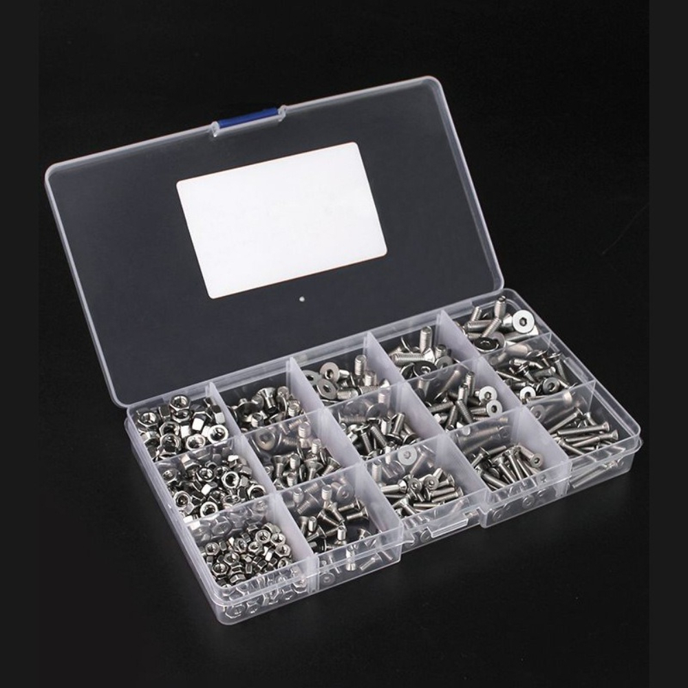 880Pcs Stainless Steel Round H - Nuts Mix recension och pris